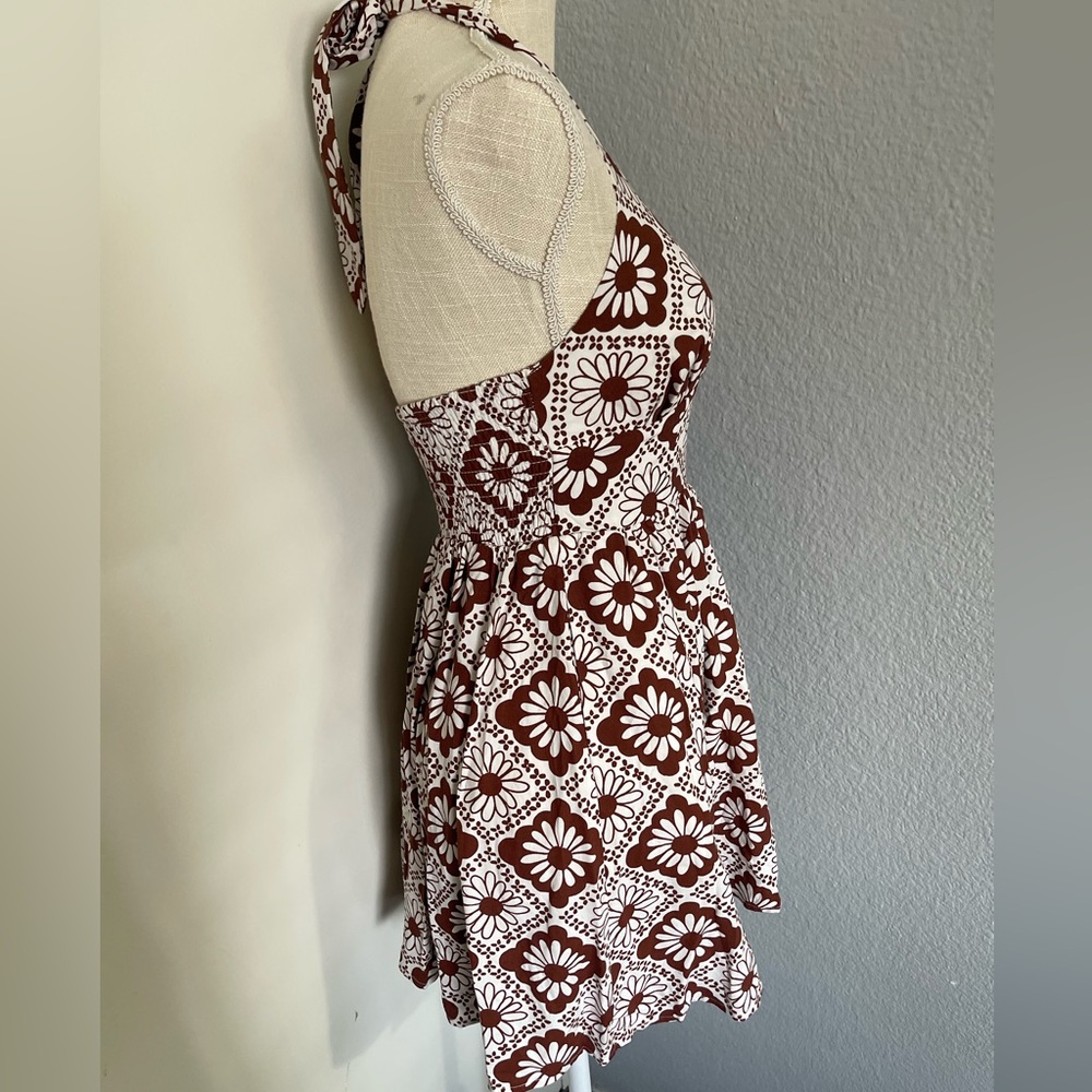 Urban Outfitters Printed Halter Mini Dress - Picture 7 of 11